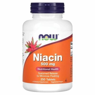 Ніацин NOW Niacin 500 мг таблетки №250