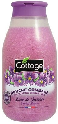Гель-ексфоліант для душу Cottage Delicious Exfoliating Shower Gel ніжний відлущуючий Фіалка, 270 мл