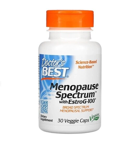 Підтримка при менопаузі з EstroG-100 Doctor's Best Menopause Spectrum with EstroG-100, 30 капсул
