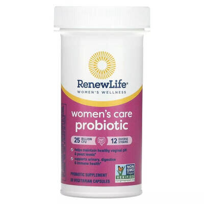 Пробіотик для жінок Renew Life Ultimate Flora Women's Care Probiotic 25 млрд КУО вег. капсули №30