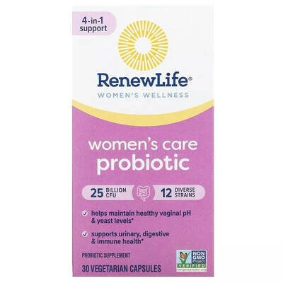 Пробіотик для жінок Renew Life Ultimate Flora Women's Care Probiotic 25 млрд КУО вег. капсули №30