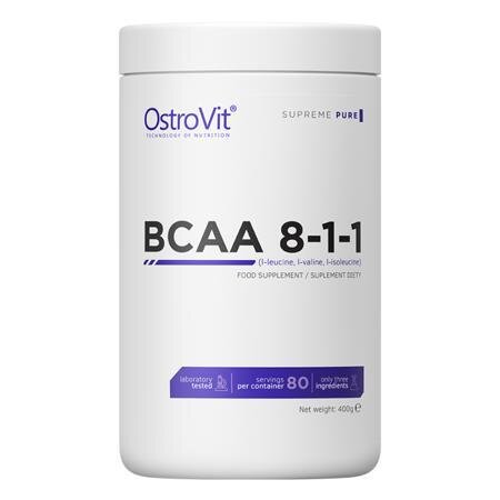 Амінокислоти OstroVit BCAA 8.1.1 без смаку, 400 г