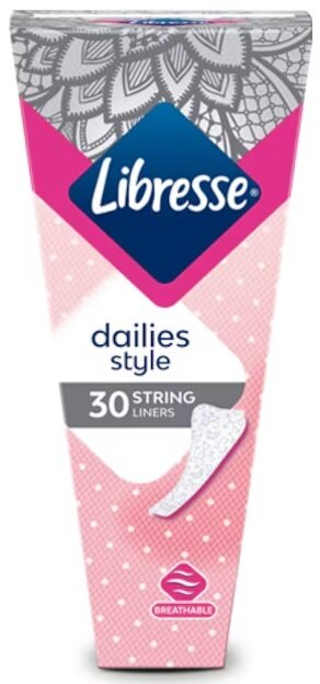 Прокладки щоденні гігієнічні Libresse Dailies Style String, 30 шт