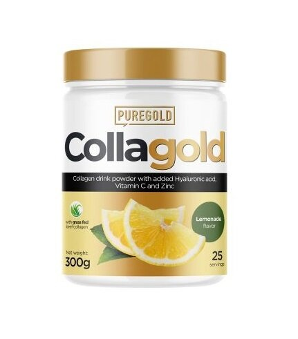 Колаген Pure Gold CollaGold Lemonade з гіалуроновою кислотою, вітаміном С та цинком, зі смаком лимонаду, 300 г