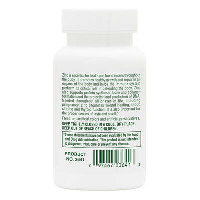 Цинк Nature's Plus Zinc 30 мг, 90 таблеток