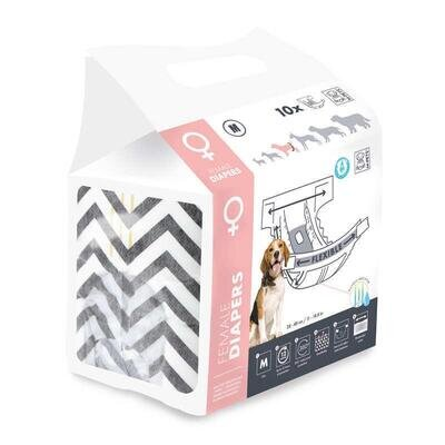 Підгузки гігієнічні M-Pets Female Diapers для собак-дівчаток, розмір M, 28х48 см