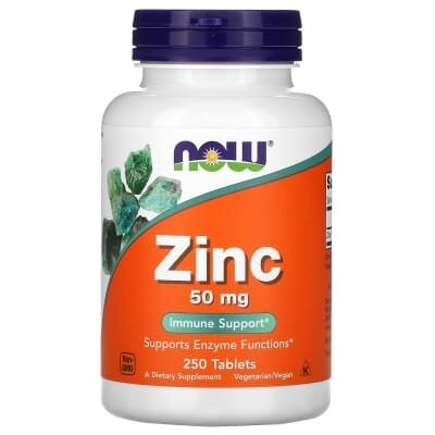 Цинк NOW Zinc 50 мг таблетки №250