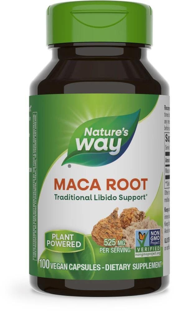 Мака Nature's Way Maca Root 525 мг, 100 капсул