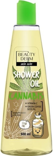 Олія для душу Beauty Derm Cannabis пінна, 300 мл