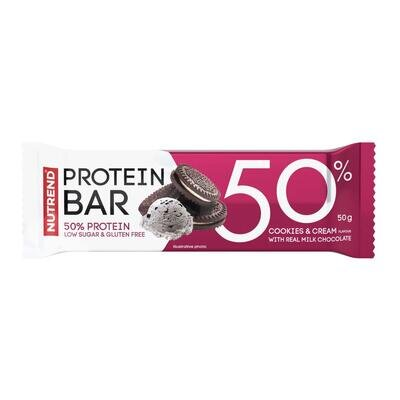 Батончик протеїновий Nutrend Protein Bar 50% печиво з кремом, 50 г