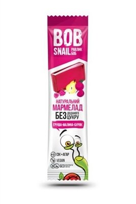 Мармелад Bob Snail Jelly грушево-малиново-буряковий, 38 г