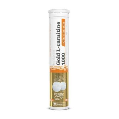 Жироспалювач Olimp Gold L-carnitine 1000 + chromium Лимон-м'ята, 20 таблеток