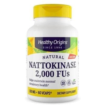 Наттокіназа Healthy Origins Nattokinase 2000 FU's 100 мг, 60 капсул