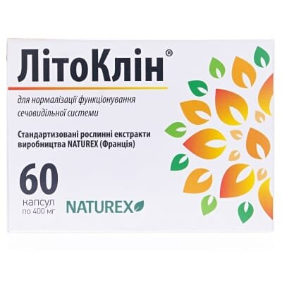 Літоклін капсули по 400 мг №60 (10х6)