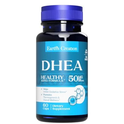 ДГЕА 50 мг Earth's Creation DHEA 50 мг, 60 капсул