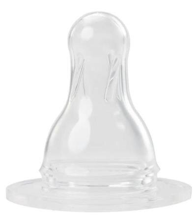 Соска силіконова Baby-Nova 17303 LL кругла для каші, від 6 місяців, 1 шт