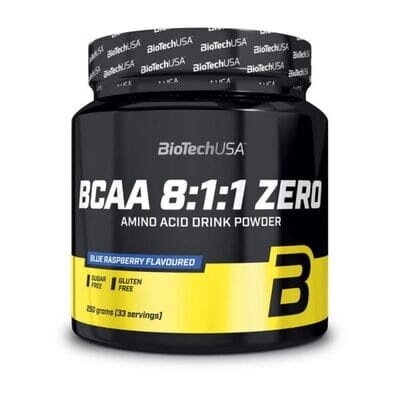 Амінокислоти Biotech BCAA 8:1:1 ZERO blue raspberry, 250 г