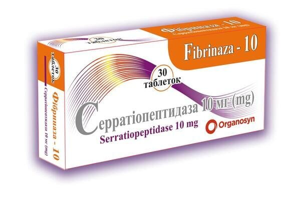 Фібриназа-10 таблетки, в/о, киш./розч. по 10 мг №30 (10х3)