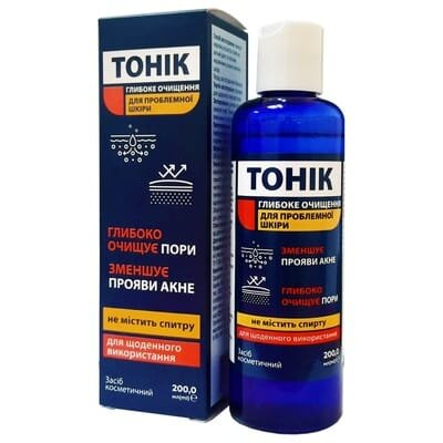 Тонік для обличчя Clean & Sujee глибоке очищення для проблемної шкіри, 200 мл