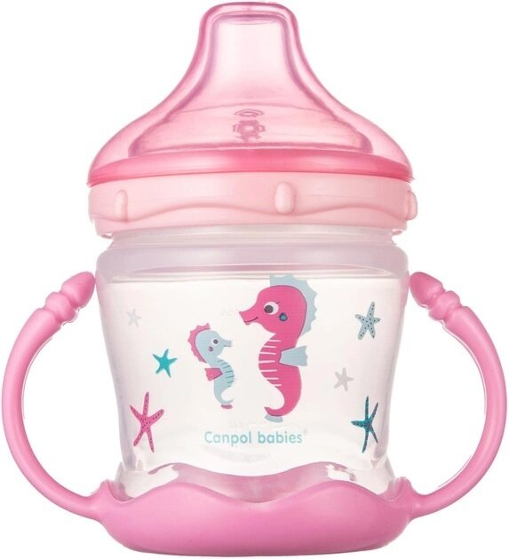Кружка-непроливайка Canpol babies Sweet fun рожева, 57/300_pin, 180 мл