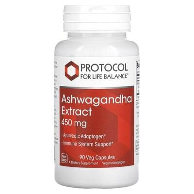 Ашваганда екстракт Protocol for Life Balance Ashwagandha 450 мг, 90 рослинних капсул