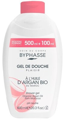 Гель для душу Byphasse Plaisir Органічна Арганова Олія, 600 мл
