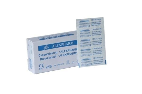 Скарифікатор Alexpharm стерильний, 200 штук