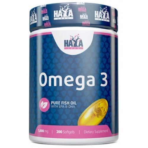 Омега 3 Haya Labs Omega-3 1000 мг, 200 гелевих капсул