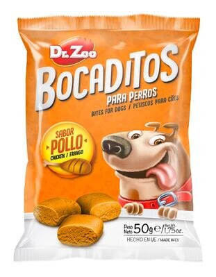 Ласощі для собак Dr.Zoo Bocaditos Закуска з куркою, 50 г