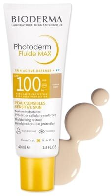 Флюїд для обличчя Bioderma Photoderm Max для обличчя сонцезахисний світлий SPF100, 40 мл