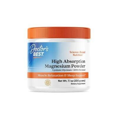 Магній Високої Абсорбації Doctor's Best High Absorption Magnesium порошок, 200 г