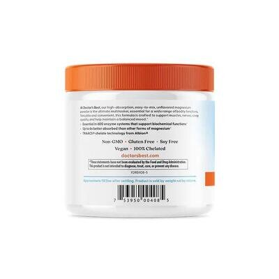 Магній Високої Абсорбації Doctor's Best High Absorption Magnesium порошок, 200 г