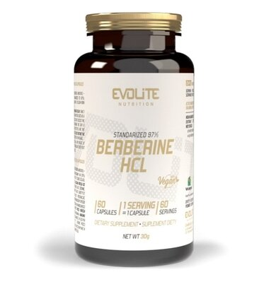 Берберін HCl Evolite Nutrition Berberine HCL 400 мг, 60 капсул