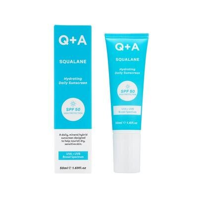 Крем для обличчя Q+A Зволожуючий сонцезахисний SPF50, 50 мл