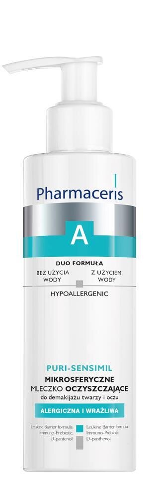 Молочко для обличчя Pharmaceris A очищуюче для зняття макіяжу з обличчя та очей, 190 мл