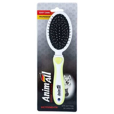 Гребінець-щітка AnimAll Groom 2 в 1 зелена