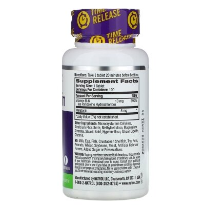 Мелатонін Natrol Melatonin Time Release 5 мг, 100 таблеток