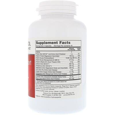 Формула підтримки кісток Protocol for Life Balance Bone Support Formula, 180 капсул