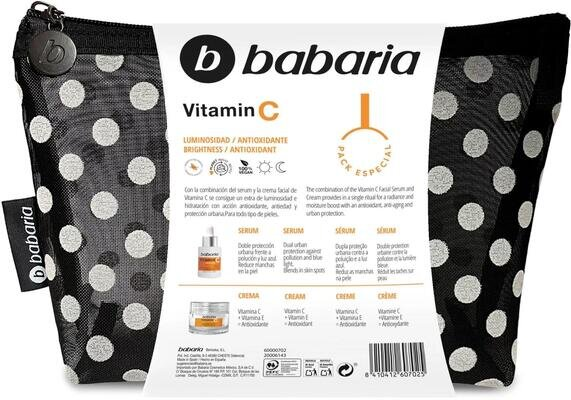 Набір Babaria Вітамін C (крем 50 мл + сироватка 30 мл + косметичка)