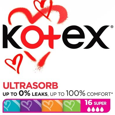 Тампони гігієнічні Kotex Super, 16 шт