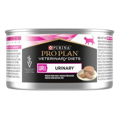 Корм вологий Purina Pro Plan Veterinary Diets UR Mousse Turkey для кішок з сечокам'яною хворобою, 195 г