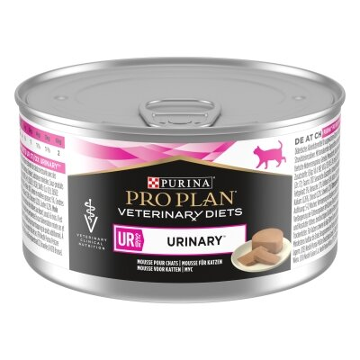 Корм вологий Purina Pro Plan Veterinary Diets UR Mousse Turkey для кішок з сечокам'яною хворобою, 195 г