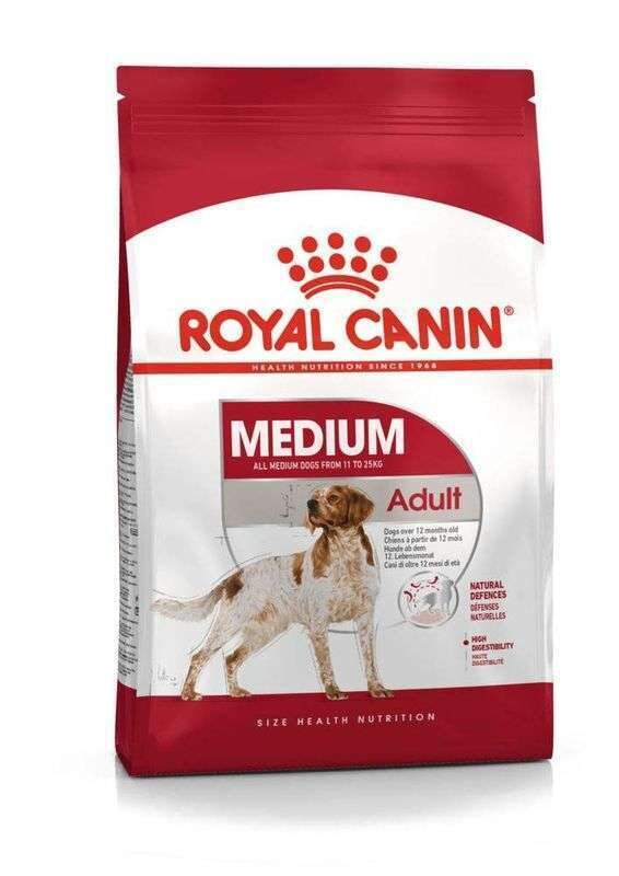 Корм сухий Royal Canin Medium Adult для дорослих собак середніх порід старше 12 місяців, 15 кг