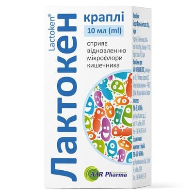 Лактокен краплі по 10 мл у флак.
