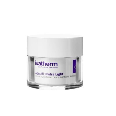 Крем для обличчя Ivatherm Aquafil Hydra Light зволожуючий для чутливої шкіри нормального та комбінованого типу, 50 мл