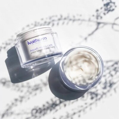 Крем для обличчя Ivatherm Aquafil Hydra Light зволожуючий для чутливої шкіри нормального та комбінованого типу, 50 мл