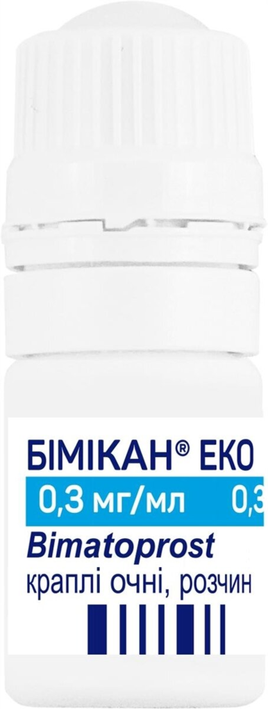Бімікан еко краплі оч., р-н 0.3 мг/мл по 3 мл у флак.-крап.