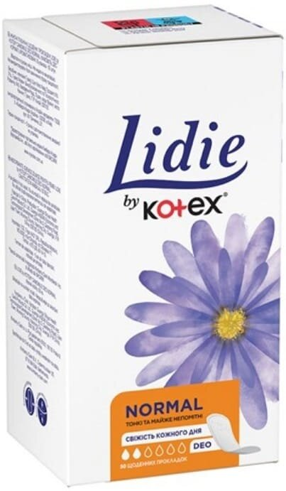Щоденні гігієнічні прокладки Lidie Normal Deo, 50 шт