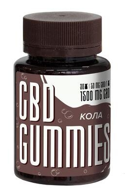 Канабідіол CBD ведмедики 50 мг Кола, 30 штук