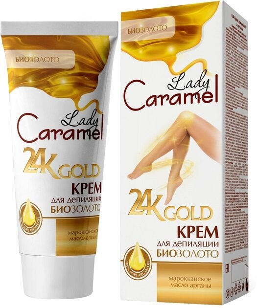 Крем Lady Caramel 24K Gold для депіляції, 200 мл